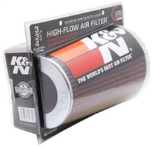 Load image into Gallery viewer, K&N Universal Air Filter Chrome Round Tapered Red - 4in Flange ID x 1.125in Flange Length x 9.5in H