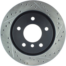 Load image into Gallery viewer, StopTech Power Slot 00 BMW 323 / 01-07 325 / 99-00 328 Series Rear Left Drilled & Slotted Rotor