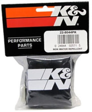 Load image into Gallery viewer, K&N Universal Precharger Round Straight Air Filter Wrap Black 5in ID x 7in Height