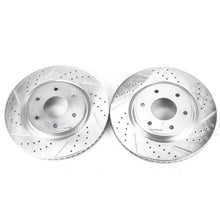 Load image into Gallery viewer, Power Stop 05-07 Infiniti QX56 Front Evolution Drilled & Slotted Rotors - Pair