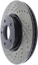 Load image into Gallery viewer, StopTech 1/02-05 Infiniti G35 (alloy disc) / 6/02-05 Nissan 350Z Slotted & Drilled Right Front Rotor