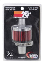 Load image into Gallery viewer, K&N 3/4 inch ID 2 inch OD 1.5 inch H Clamp On Crankcase Vent Filter