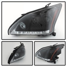 Load image into Gallery viewer, Spyder Lexus RX330 2004-2006 Projector Headlights Halogen Model- DRL LED Blk PRO-YD-LRX35004-DRL-BK