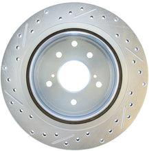 Load image into Gallery viewer, StopTech 89-96 Nissan 300ZX Select Sport Slotted & Drilled Left Rear Brake Rotor