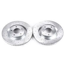 Load image into Gallery viewer, Power Stop 07-15 Ford Edge Front Evolution Drilled & Slotted Rotors - Pair