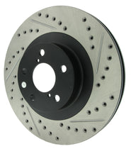 Load image into Gallery viewer, StopTech 02-10 Subaru WRX Slotted & Drilled Left Front Rotor (exc. STi)