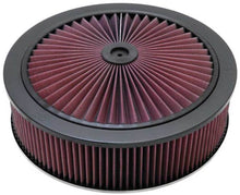 Load image into Gallery viewer, K&N X-Stream Top Filter Black 14 inch OD 5.125 inch Neck Flange 5.875 inch H