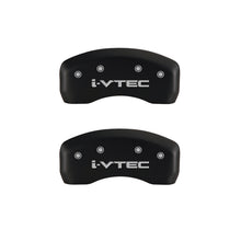 Load image into Gallery viewer, MGP 4 Caliper Covers Engraved Front & Rear i-Vtec Red finish silver ch
