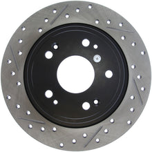 Load image into Gallery viewer, StopTech 09-10 Acura TSX / 08-10 Honda Accord Coupe/05-10 Sedan Right Rear Slotted & Drilled Rotor