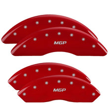 Load image into Gallery viewer, MGP 4 Caliper Covers Engraved Front & Rear MGP Red finish silver ch