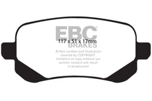 Load image into Gallery viewer, EBC 08-11 Chrysler Town & Country 3.3 Yellowstuff Rear Brake Pads