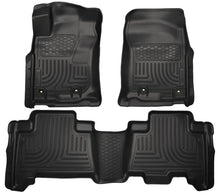 Load image into Gallery viewer, Husky Liners 2013 Toyota 4Runner WeatherBeater Black Front & 2nd Seat Floor Liners