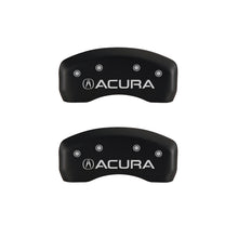 Load image into Gallery viewer, MGP 4 Caliper Covers Engraved Front & Rear Acura Red finish silver ch