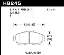 Load image into Gallery viewer, Hawk 94-01 Acura Integra (excl Type R) HT-10 Race Front Brake Pads