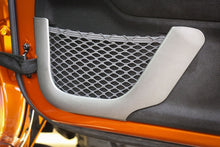 Load image into Gallery viewer, Rugged Ridge 11-18 Jeep Wrangler JK Brush Silver Front Door Net Trim