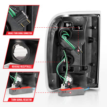 Load image into Gallery viewer, ANZO 1993-1997 Ford Ranger LED Tail Lights w/ Light Bar Black Housing Clear Lens
