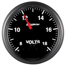 Load image into Gallery viewer, Autometer Elite 52.4mm Peak & Warn w/ Electronic Control 8-18 Volt Voltmeter