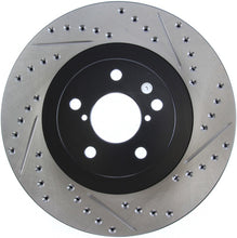 Load image into Gallery viewer, StopTech 02-10 Subaru WRX Slotted & Drilled Left Front Rotor (exc. STi)