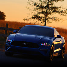 Load image into Gallery viewer, Oracle 18-21 Ford Mustang Dynamic DRL Upgrade w/ Halo Kit & Sequential Turn Signal - ColorSHIFT