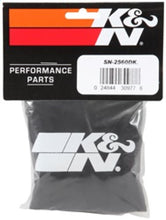 Load image into Gallery viewer, K&N Filter Wrap Drycharger Oval Tapered Black - 3.25in Base I/S Width x 2.5in Top I/S Width x 7in H