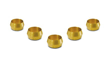 Load image into Gallery viewer, Vibrant 5/8in Brass Olive Hardline Tubing Inserts (2 Pack)