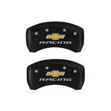 Load image into Gallery viewer, MGP 4 Caliper Covers Engraved Front & Rear Chevy racing Red finish silver ch