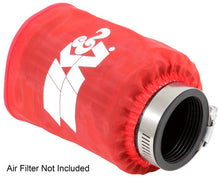 Load image into Gallery viewer, K&N Drycharger Air Filter Wrap - Round Straight - Red Closed Top 3in Inside Dia x 4in Height