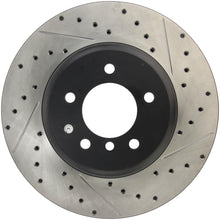 Load image into Gallery viewer, StopTech 08-09 BMW 535 Series / 04-09 545i/550i/645Ci/650i Slotted & Drilled Left Front Rotor