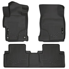 Load image into Gallery viewer, Husky Liners 2014 Honda Civic Sedan WeatherBeater Black Front & 2nd Seat Floor Liners