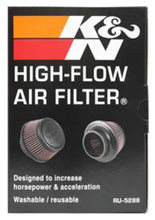 Load image into Gallery viewer, K&N Universal Round Clamp-On Air Filter 3in Flange ID x 6in Base OD x 4.625in Top OD x 3in Height