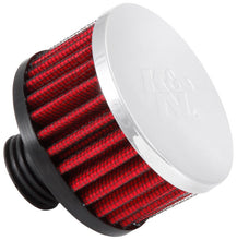 Load image into Gallery viewer, K&N .5in Flange ID x 3in OD x 3.25in H Rubber Base Crankcase Vent Filter