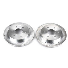 Load image into Gallery viewer, Power Stop 04-10 Infiniti QX56 Rear Evolution Drilled & Slotted Rotors - Pair