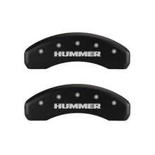 Load image into Gallery viewer, MGP 4 Caliper Covers Engraved Front & Rear Hummer Red finish silver ch