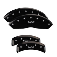 Load image into Gallery viewer, MGP 4 Caliper Covers Engraved Front & Rear MGP Black finish silver ch