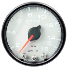 Load image into Gallery viewer, Autometer Spek-Pro Gauge Nitrous Press 2 1/16in 1600psi Stepper Motor W/Peak & Warn Wht/Blk