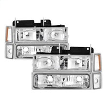Load image into Gallery viewer, Xtune Chevy Suburban 94-98 Headlights w/ Corner & Parking Lights 8pcs Chrome HD-JH-CCK88-AM-C-SET
