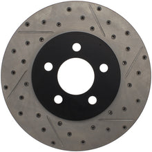 Load image into Gallery viewer, StopTech 03-09 Lincoln Town Car / 03-09 Mercury Grand Marquis Front Right Slotted & Drilled Rotor