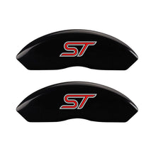Load image into Gallery viewer, MGP 4 Caliper Covers Engraved Front & Rear No bolts/ST Black finish silver ch