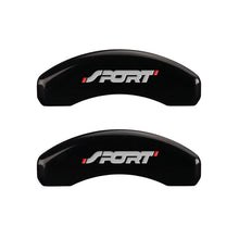 Load image into Gallery viewer, MGP 4 Caliper Covers Engraved Front & Rear No bolts/Sport Black finish silver ch