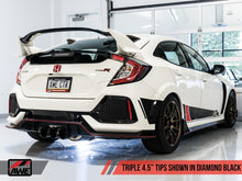 Load image into Gallery viewer, AWE Tuning 2017+ Honda Civic Type R Touring Edition Exhaust w/Front Pipe & Triple Diamond Black Tips