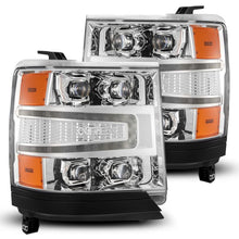 Load image into Gallery viewer, AlphaRex 16-18 Chevy 1500HD NOVA-Series LED Proj Headlights Chrm w/Actv Lgt/SeqSig & DRL(Req 810023)