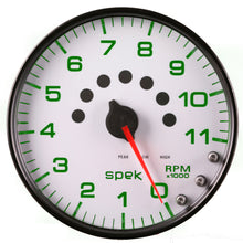 Load image into Gallery viewer, Autometer Spek-Pro Gauge Tachometer 5in 11K Rpm W/Shift Light & Peak Mem White/Black
