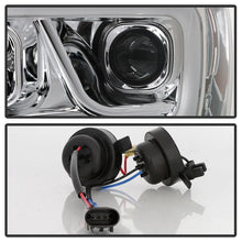 Load image into Gallery viewer, Spyder Dodge Ram 1500 06-08 V2 Projector Headlights - Light Bar DRL - Chrome (PRO-YD-DR06V2-LB-C)