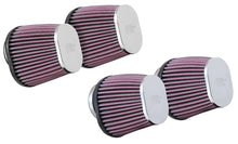Load image into Gallery viewer, K&N Universal Clamp-On Air Filter 2-1/8in Flange 4x3in-B 3x2in-T 4in-L