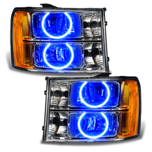Load image into Gallery viewer, Oracle Lighting 07-13 GMC Sierra Pre-Assembled LED Halo Headlights - (Round Ring Design) -Blue