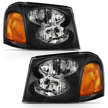 Load image into Gallery viewer, ANZO 2002-2009 Gmc Envoy Crystal Headlight Black Amber