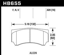 Load image into Gallery viewer, Hawk Alcon RC4498X600 Race DTC-70 Brake Pads
