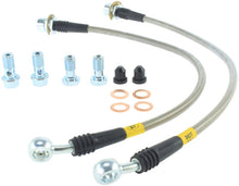 Load image into Gallery viewer, StopTech 94-02 Ford Mustang (Exc Cobra) / 03-04 Mustang Base & GT Stainless Steel Front Brake Lines