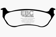 Load image into Gallery viewer, EBC 95-97 Ford Crown Victoria (Police) 4.6 (Phenolic PisTons) Greenstuff Rear Brake Pads
