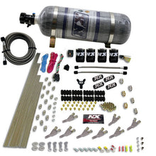 Load image into Gallery viewer, Nitrous Express STD Nozzle Nitrous Kit (200-500HP) Gas w//Dist Block & 4 Solenoids w/15lb Bottle